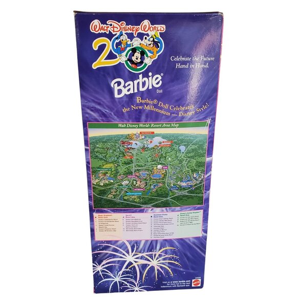 Vintage 1998 MATTEL Y2K Barbie Doll Fashion Disney World Map Collector 22939 - Picture 4 of 7